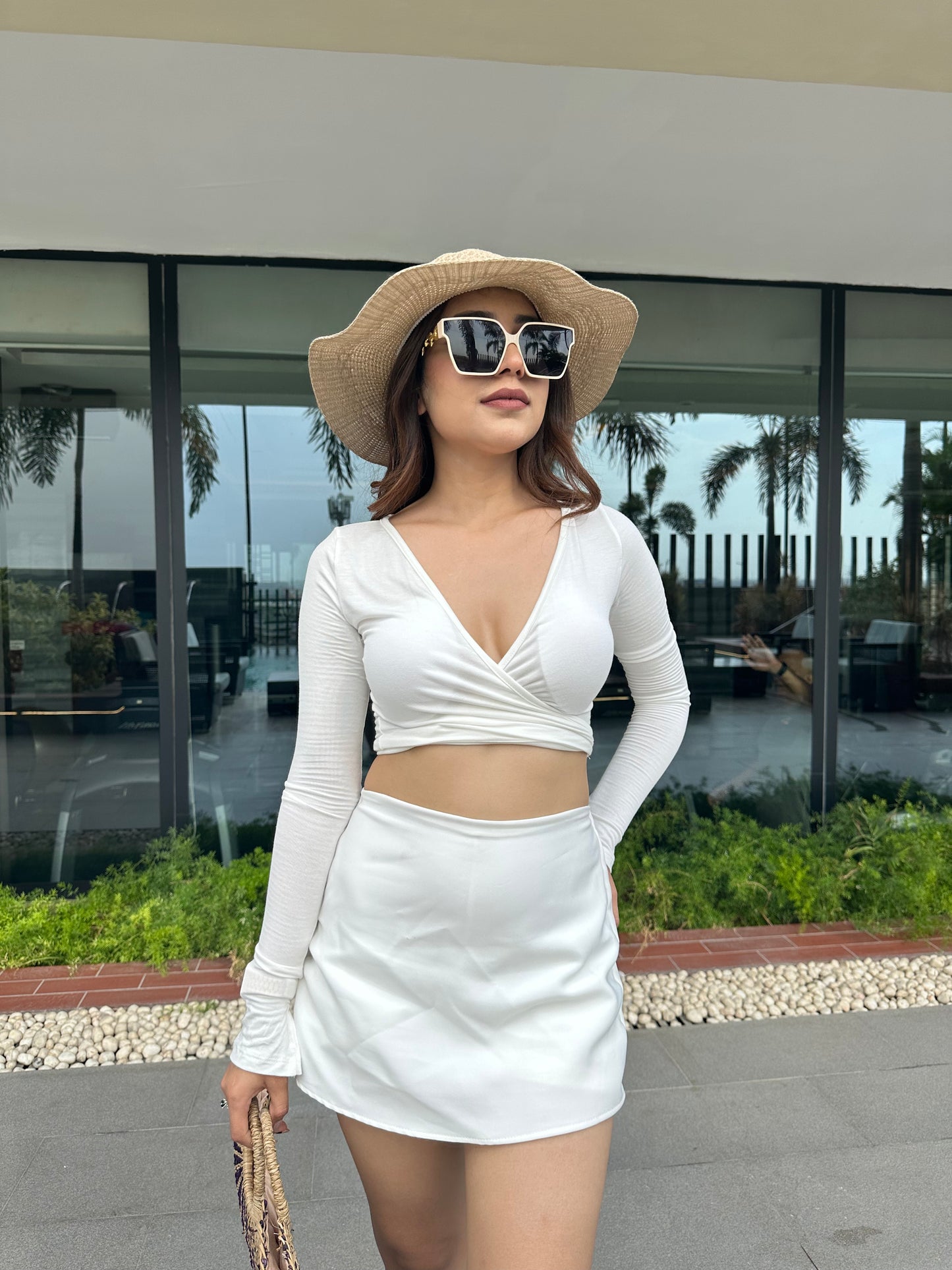 Multi Way White Top With Skorts