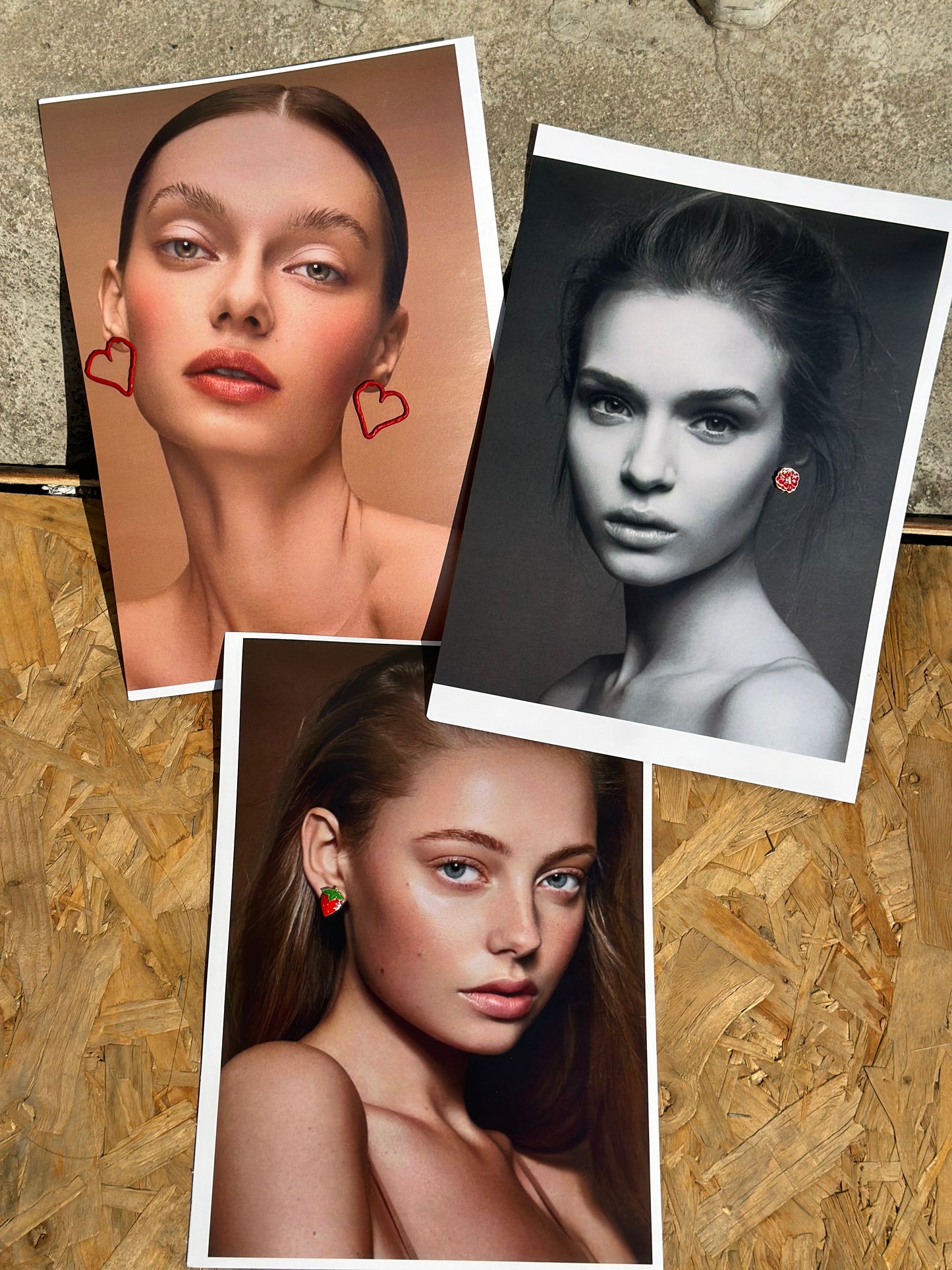 Love Combo : Set Of 3 Stud Earrings