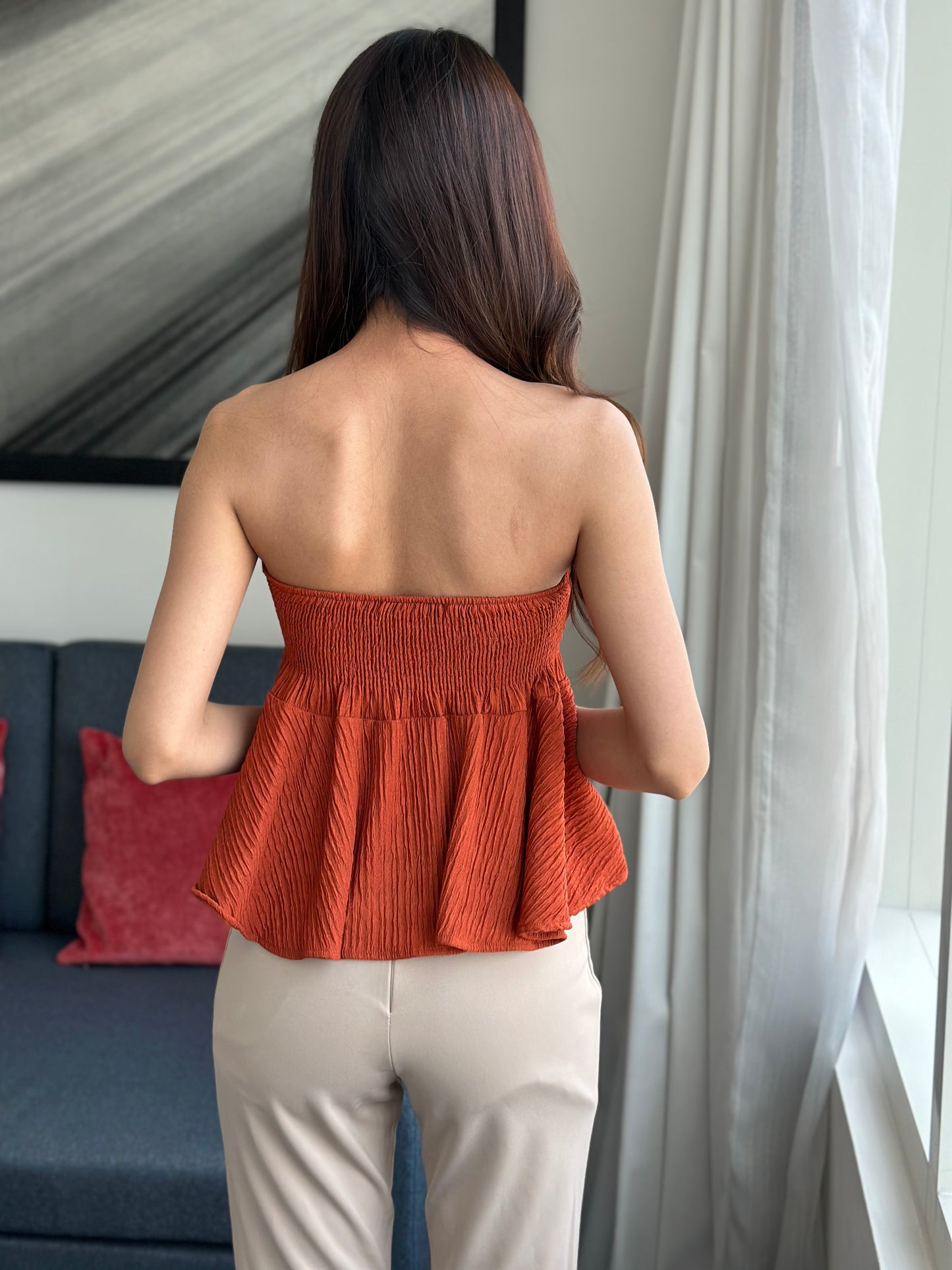 Crinkle Tube Tops