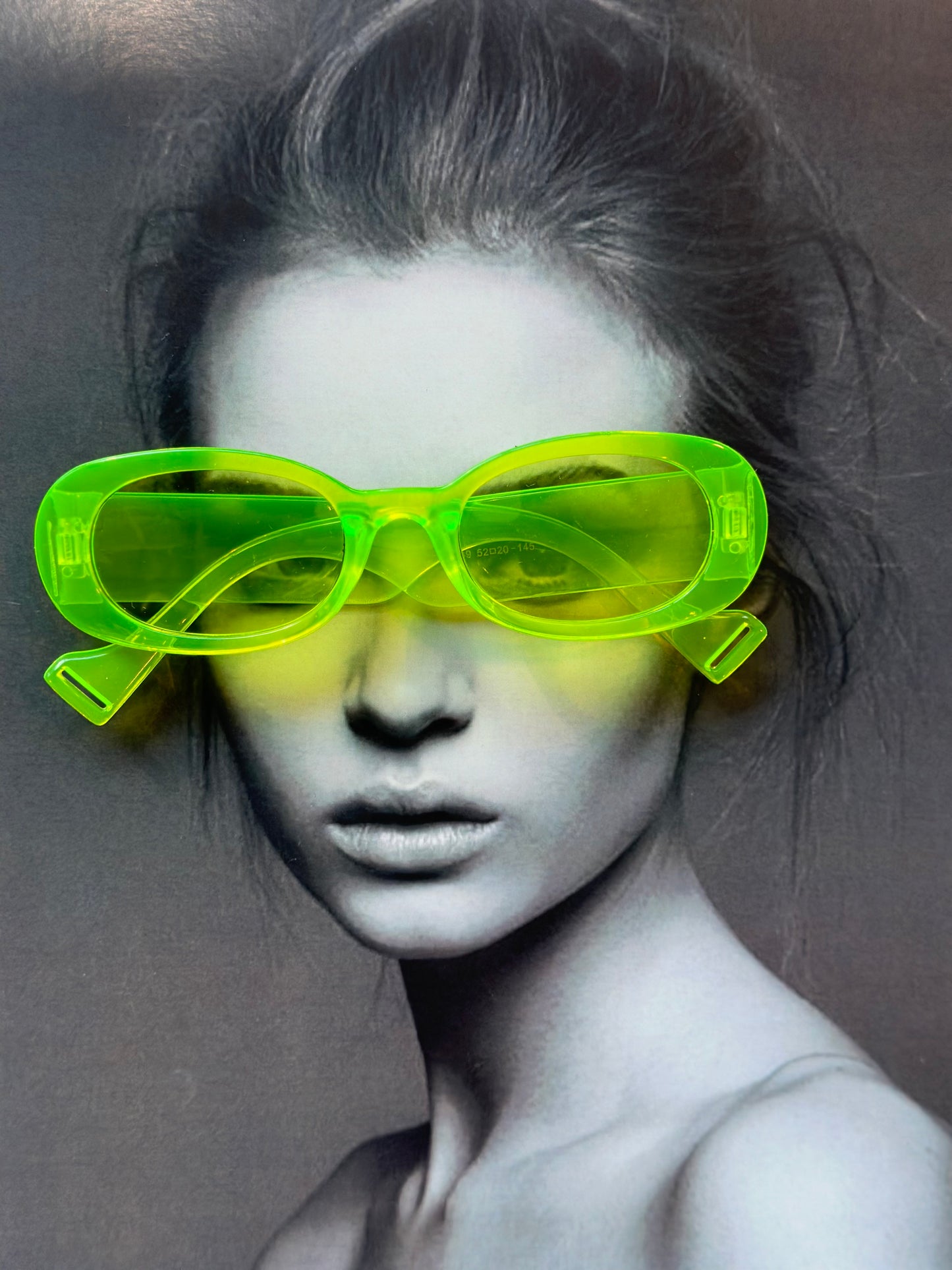 Neon Oval Sunglasses