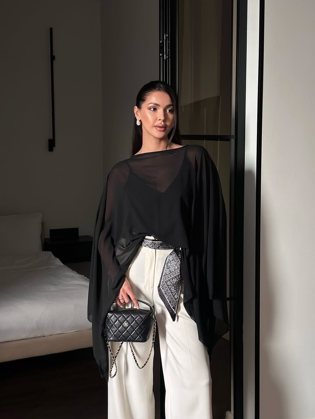 Georgette Cape Top