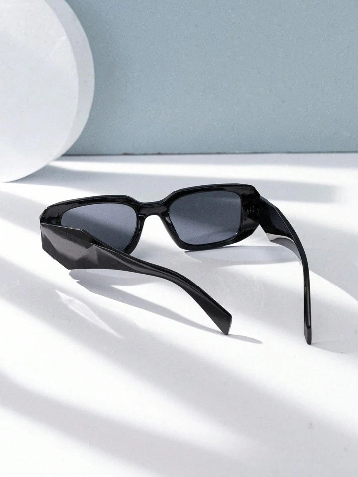 Black Rectangle Framed Sunglasses