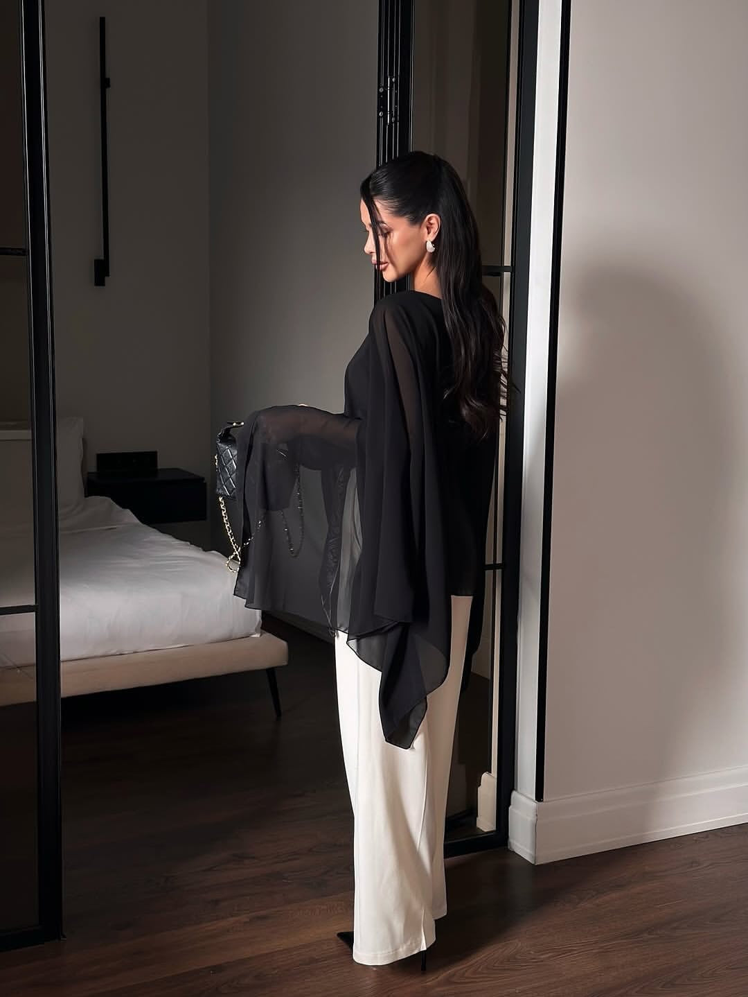 Georgette Cape Top