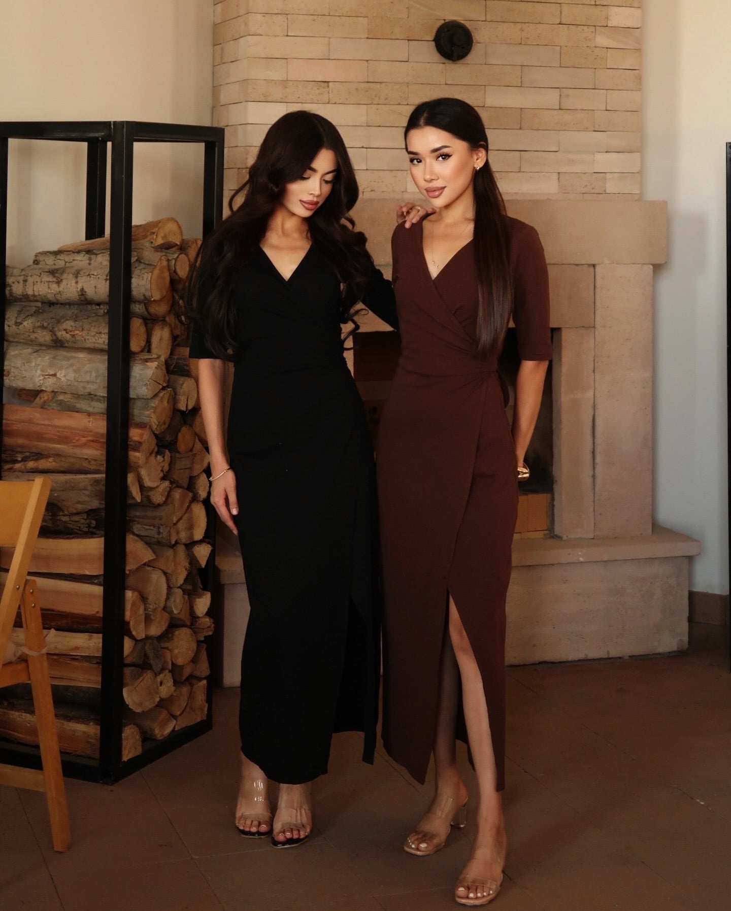 Wrap Around Midi Dress