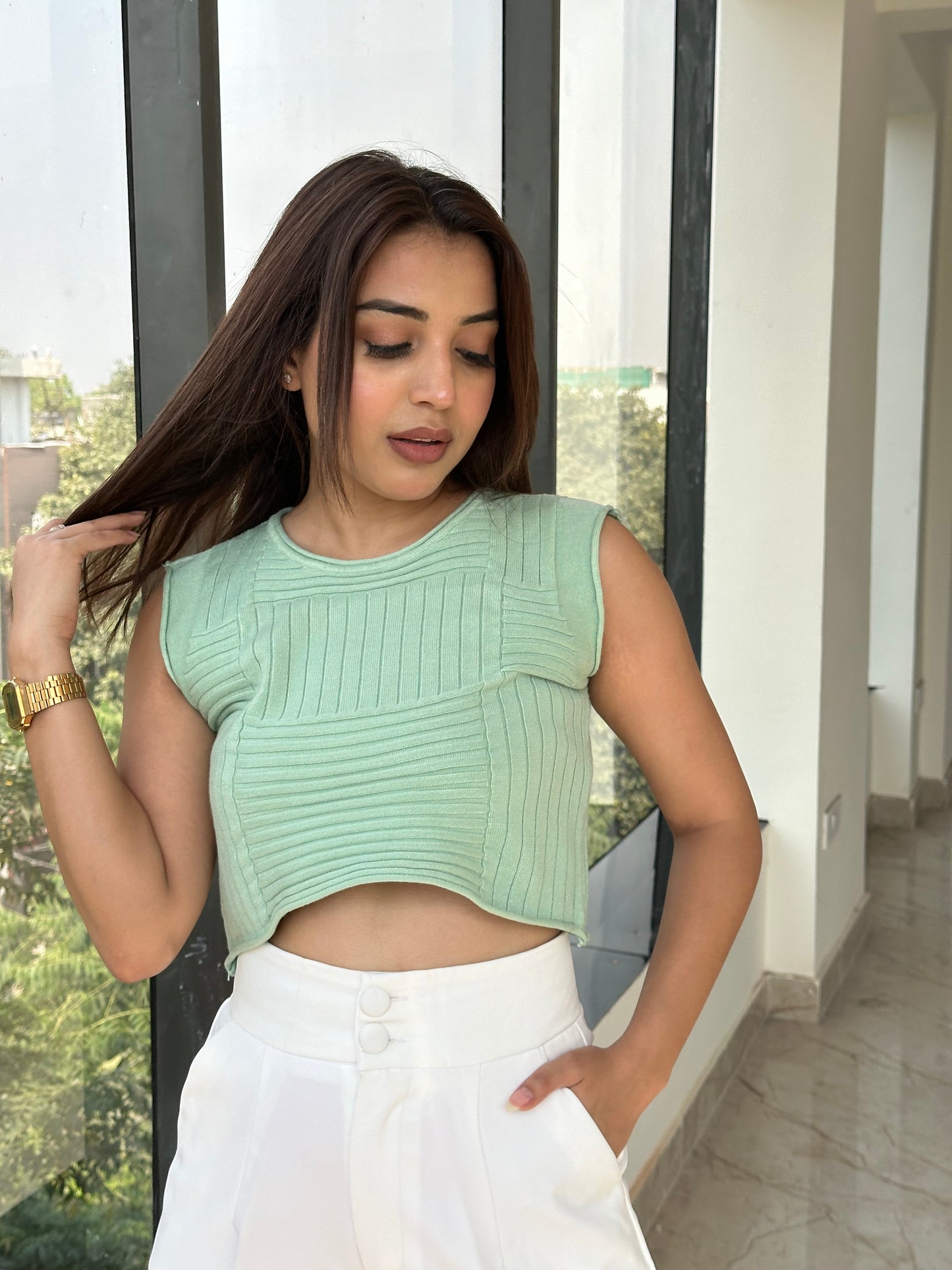 Regalia Crop Vest Top