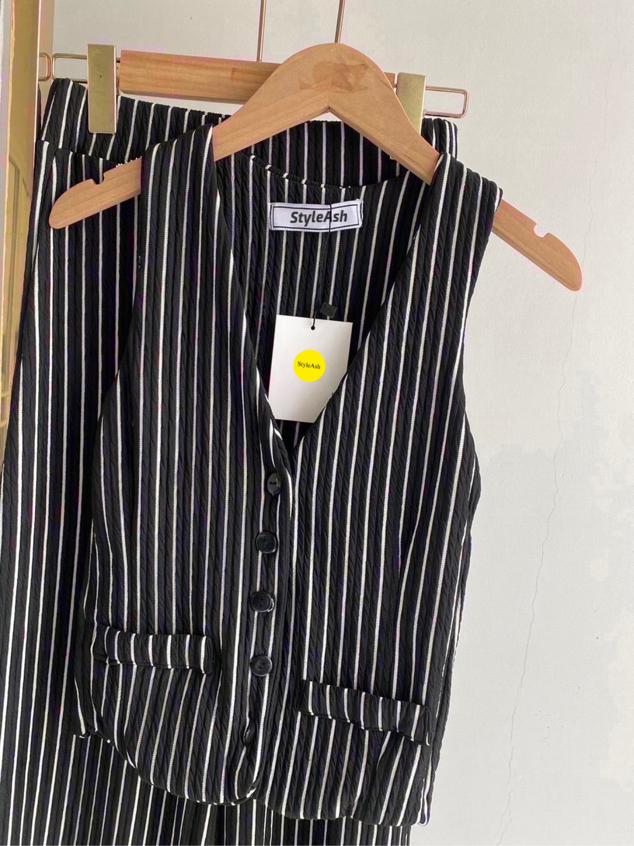 Vintage Stripes Corporate Vest Co-ords