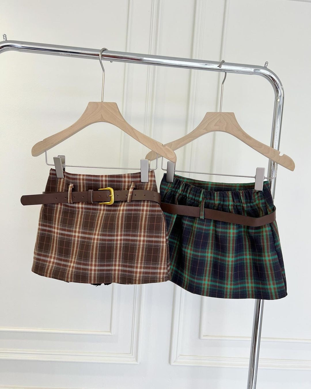 90’s Micro Mini Belted Skorts