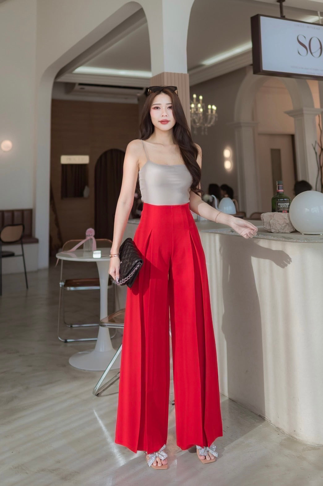 Elegant High Waist Palazzo Pants