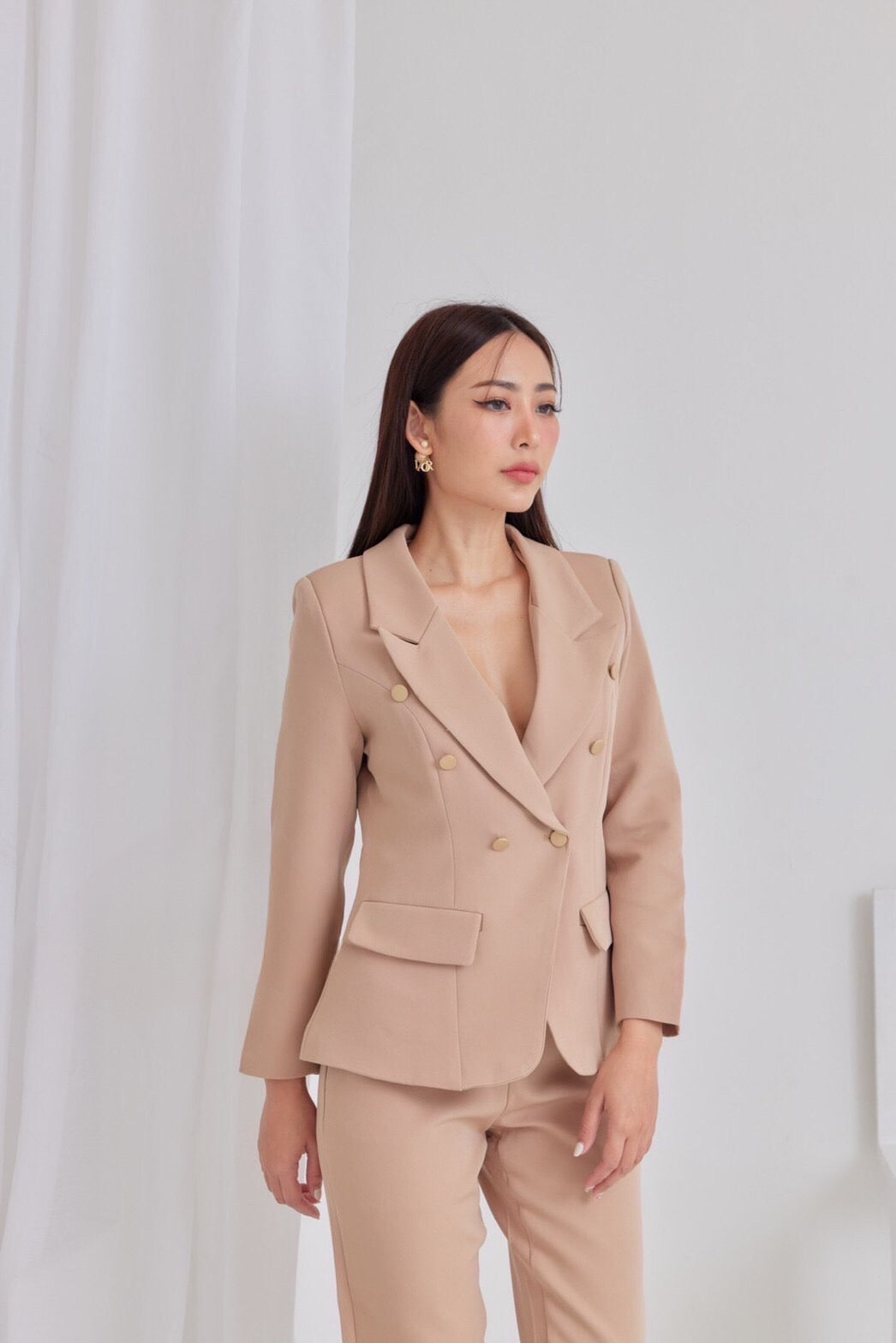 Formal Double Breasted Blazer With Pants