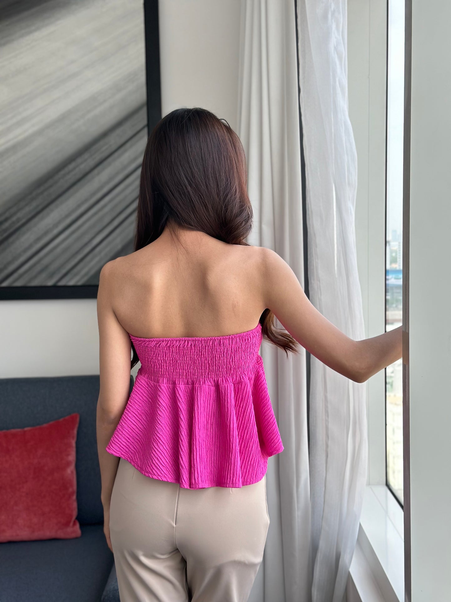 Crinkle Tube Tops