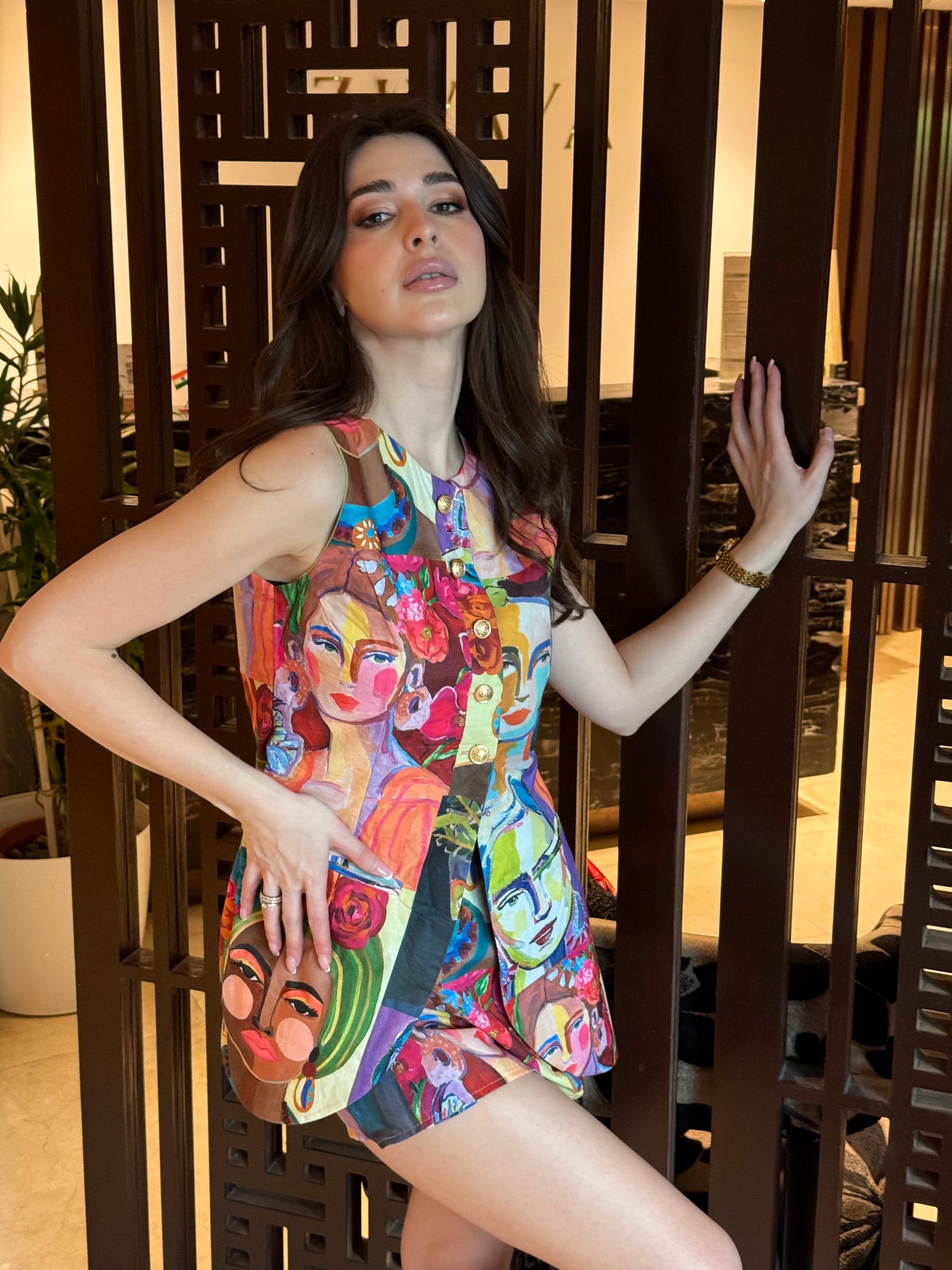 Funky Waistcoat With Skorts