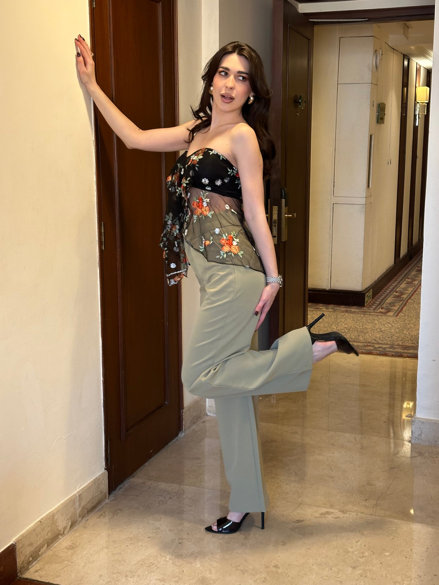 Mint Color Pop Straight Leg Pants