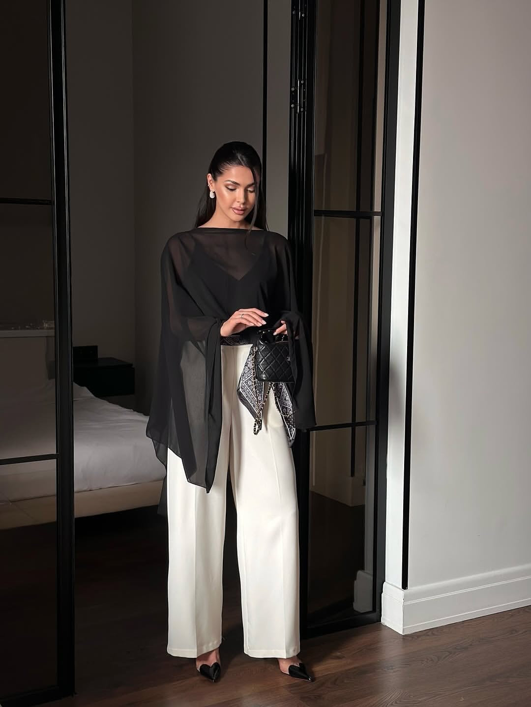 Georgette Cape Top