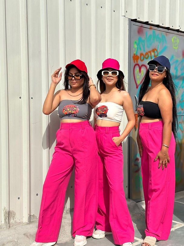 Combo Deal: Pink Pants With Padded Tube Top