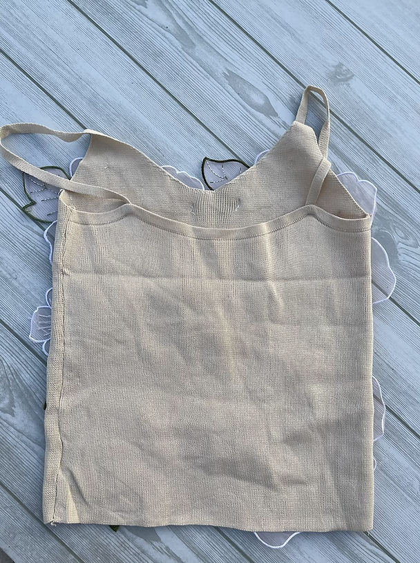 Organza Floral Knitted Cami Top