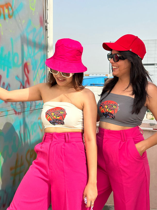 Combo Deal: Pink Pants With Padded Tube Top