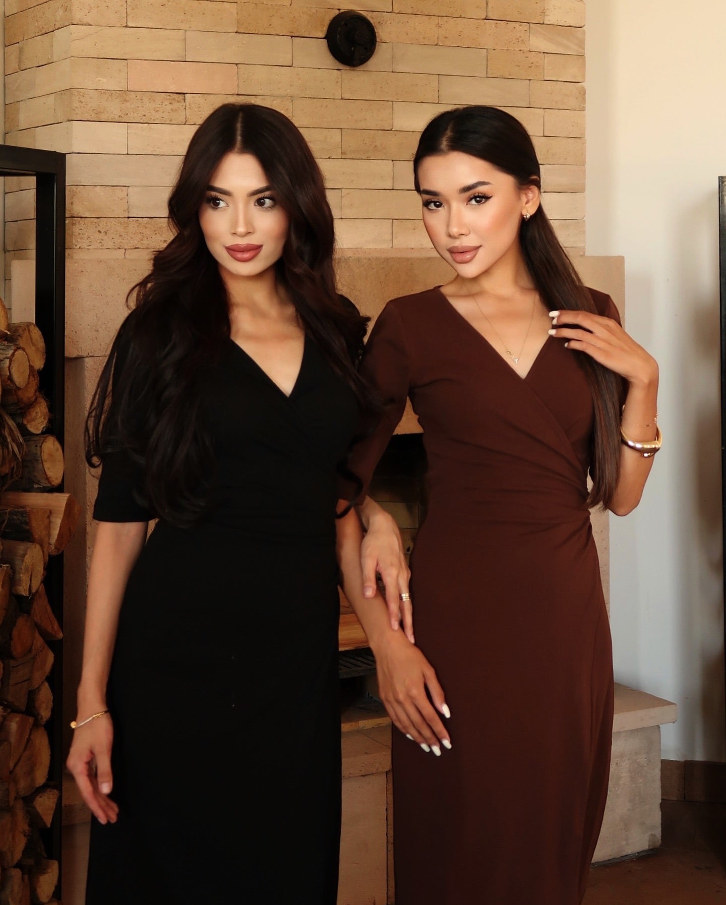 Wrap Around Midi Dress