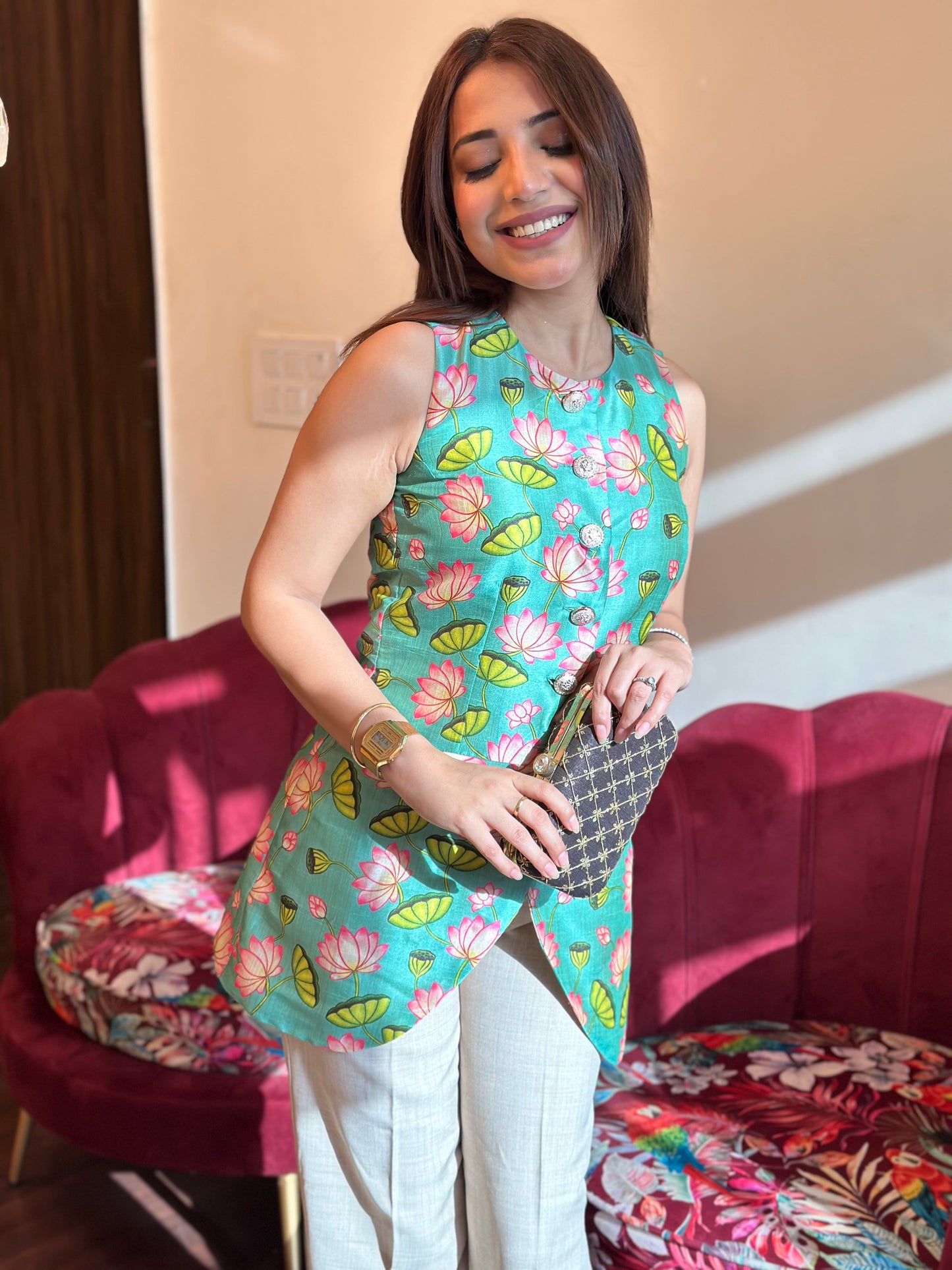 Lotus Pastel Waistcoat