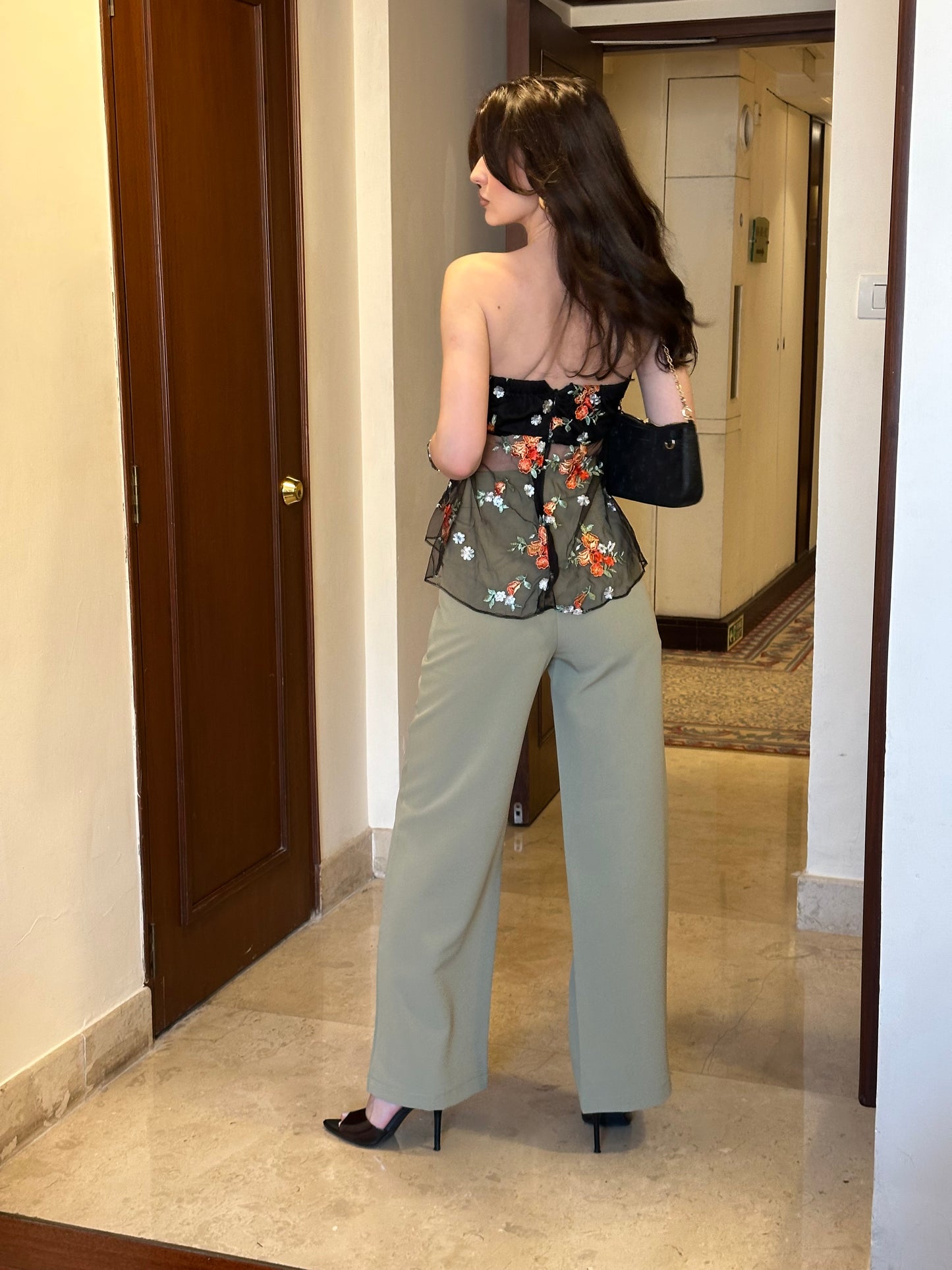 Mint Color Pop Straight Leg Pants