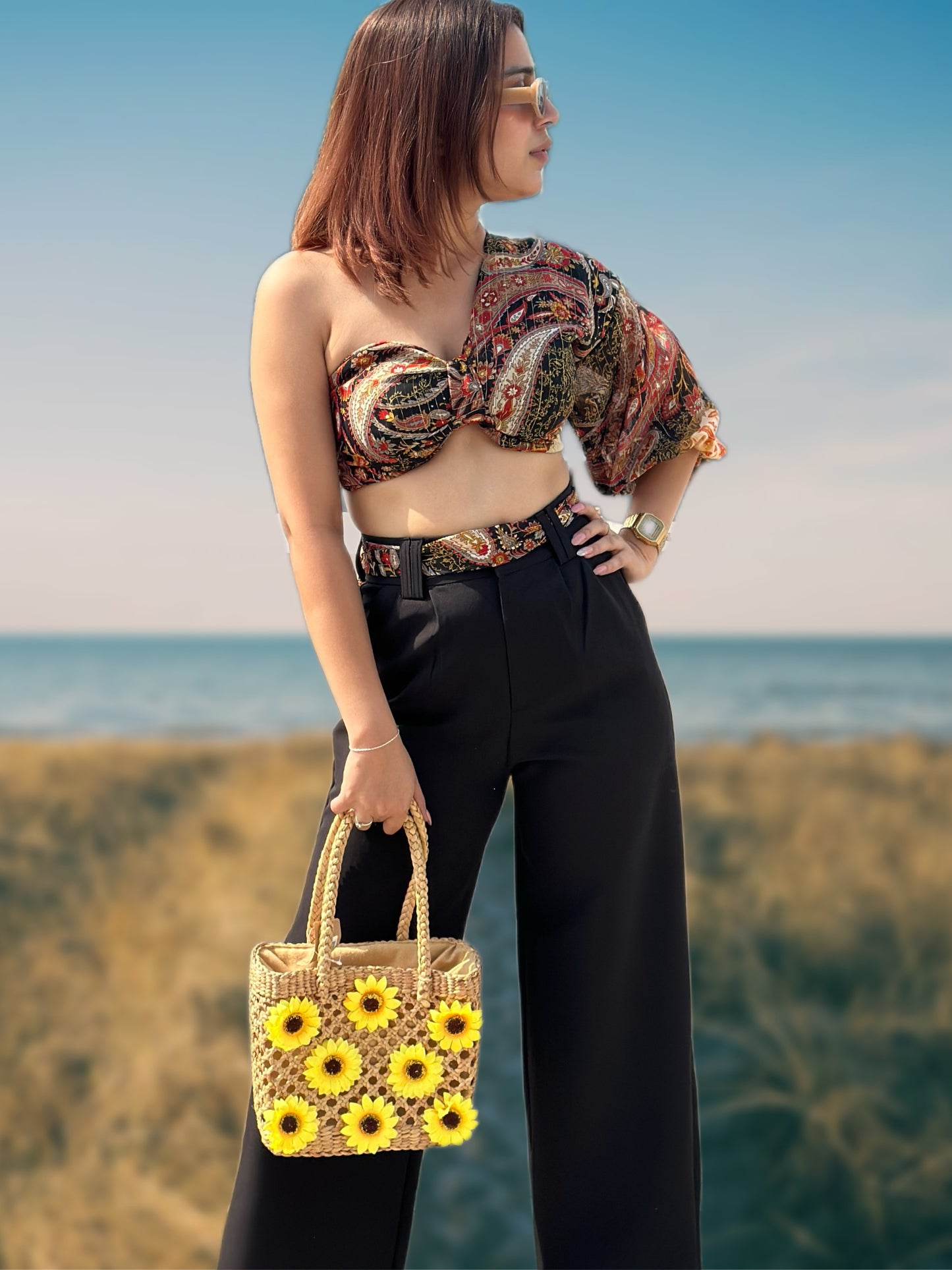 Bohemian Padded One Side Off Top