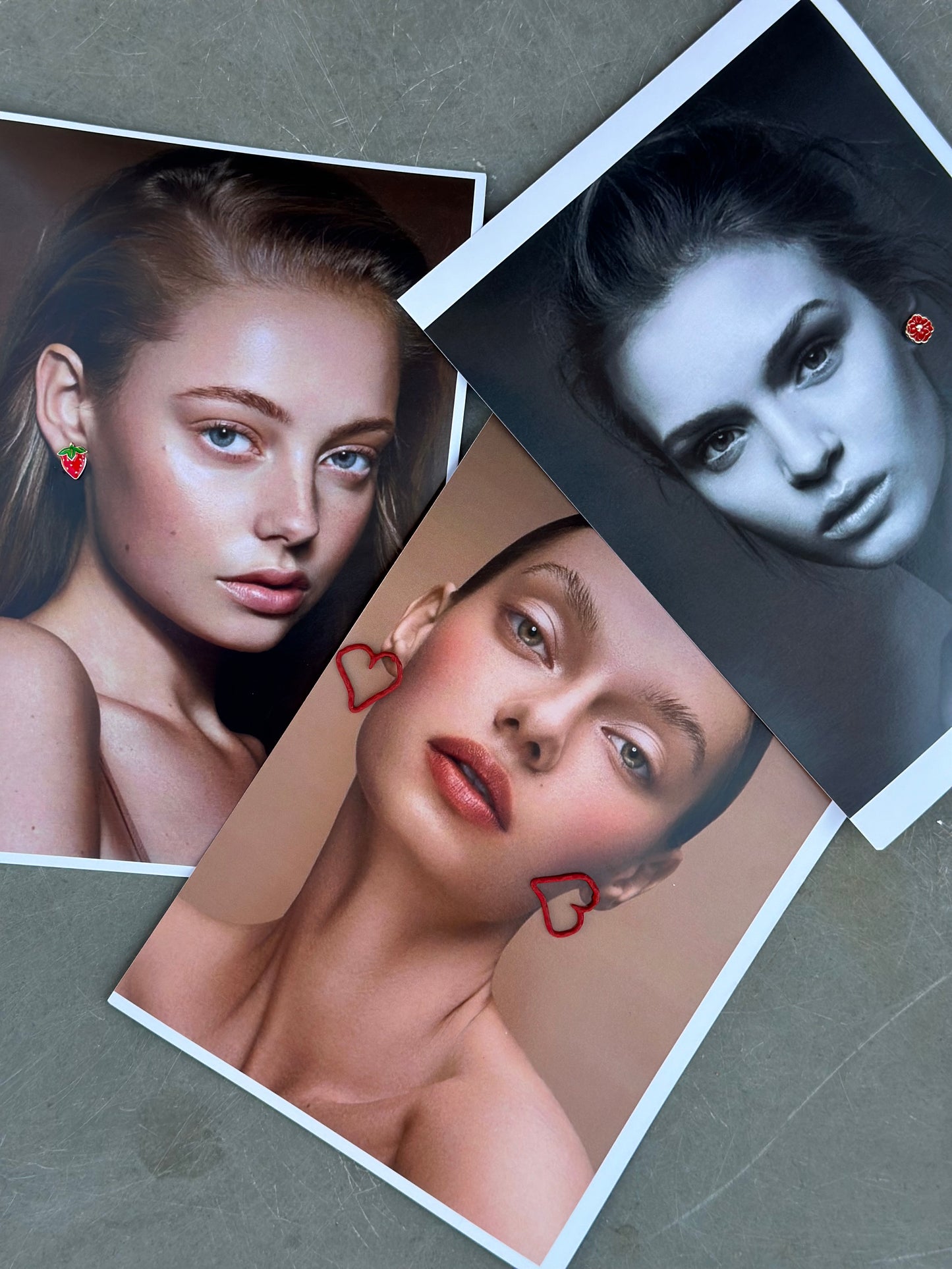 Love Combo : Set Of 3 Stud Earrings