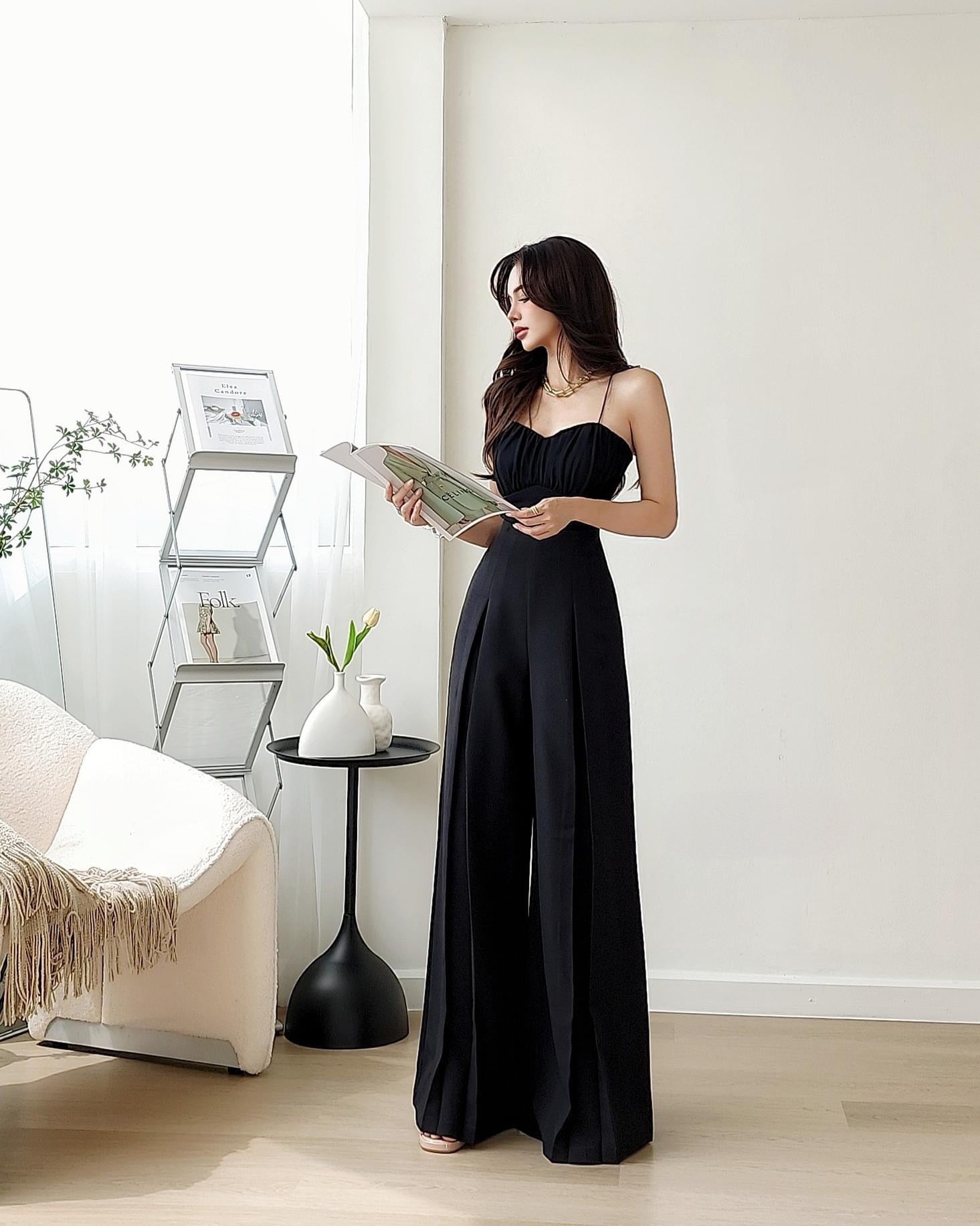 Black Elegant High Waist Palazzo Pants StyleAsh Black Elegant High Waist Palazzo Pants StyleAsh