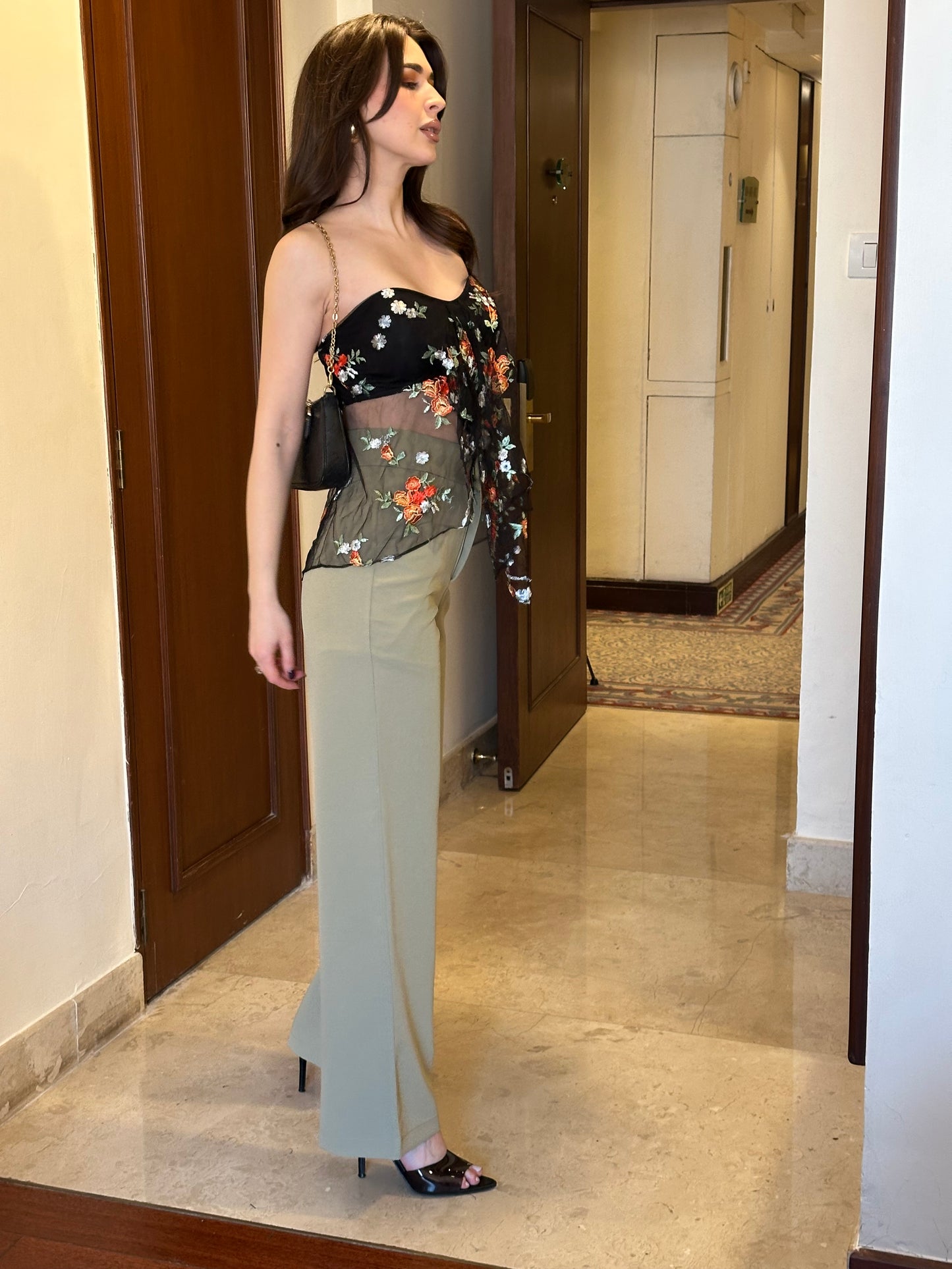 Mint Color Pop Straight Leg Pants