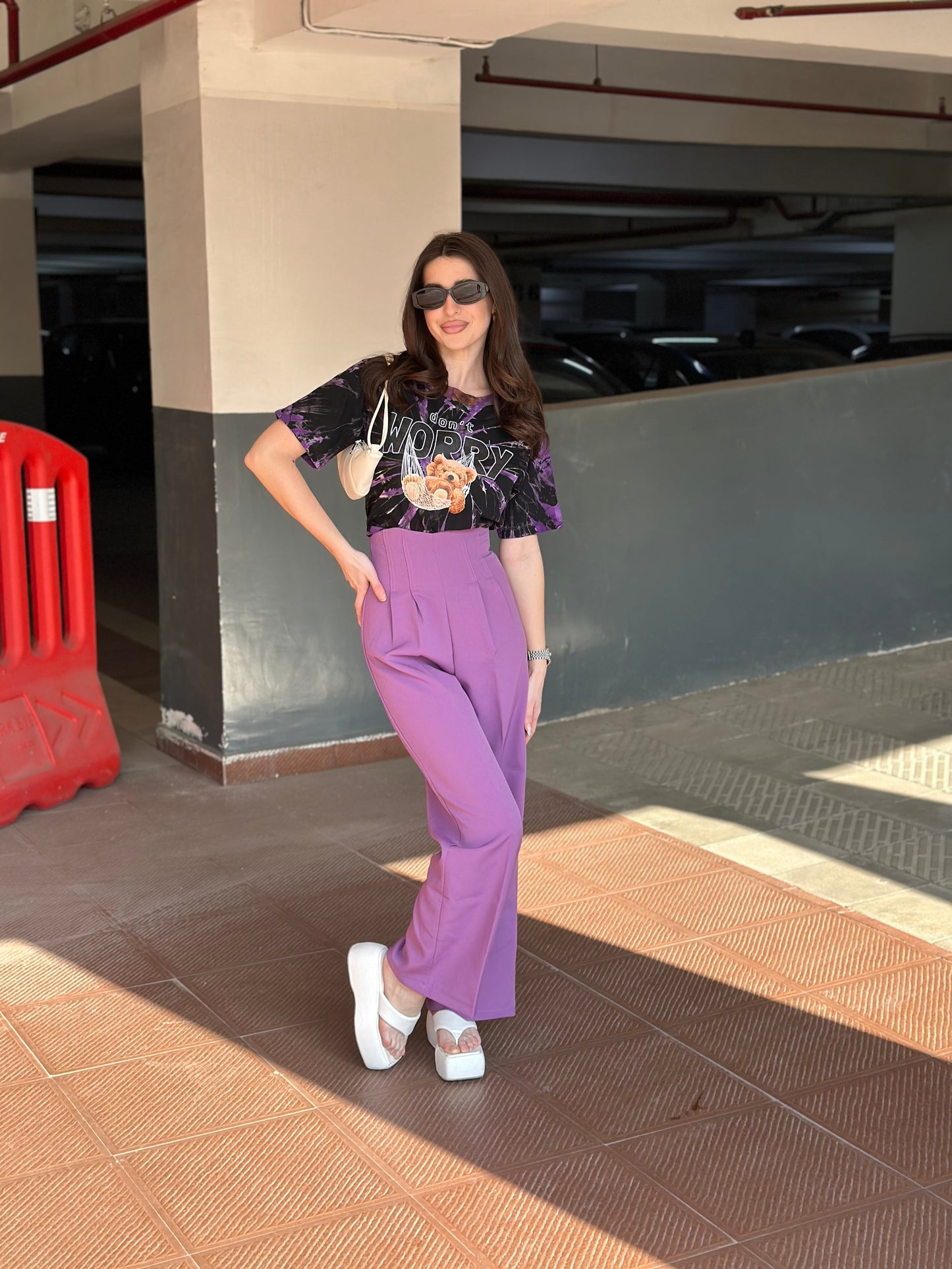 High Corset Waist Wide Leg Pants
