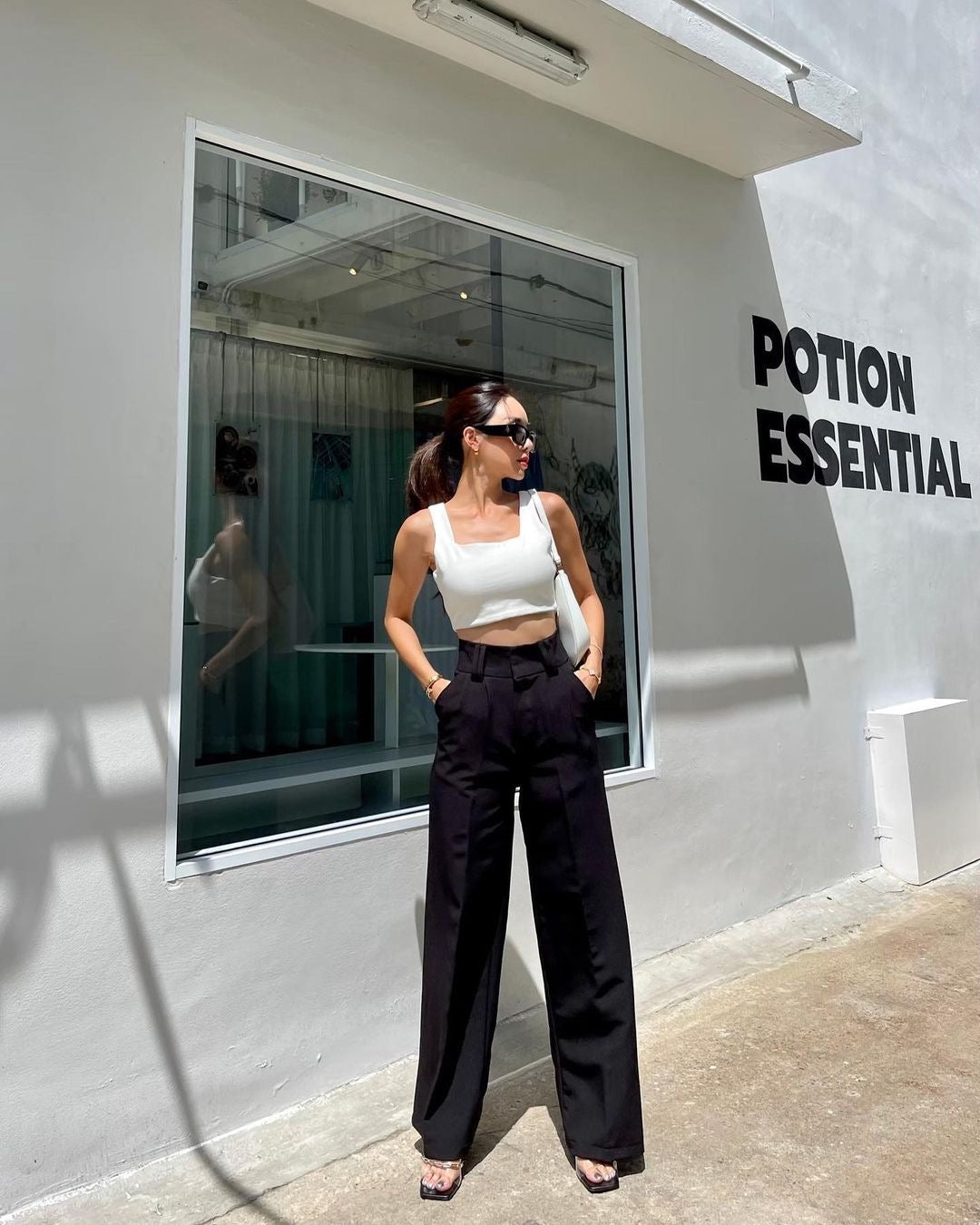 High Waist Wide Leg Pants
