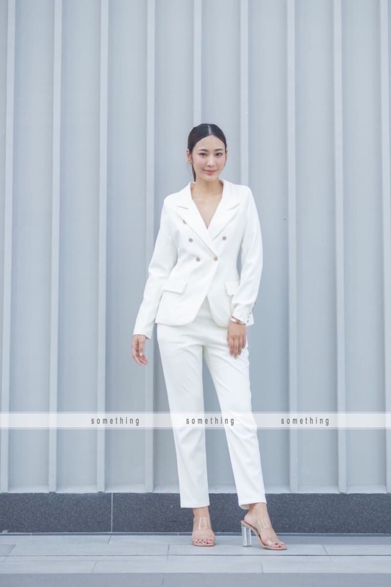 Formal Double Breasted Blazer With Pants
