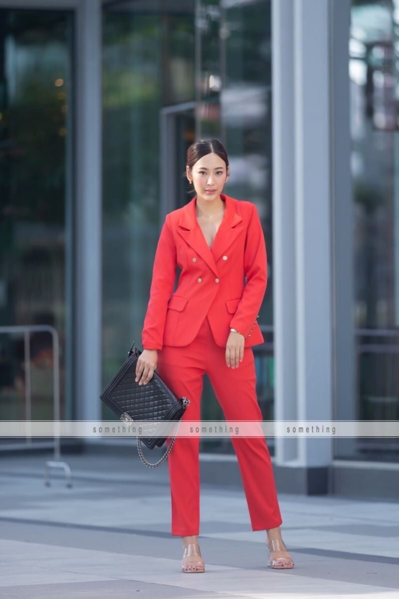 Formal Double Breasted Blazer With Pants