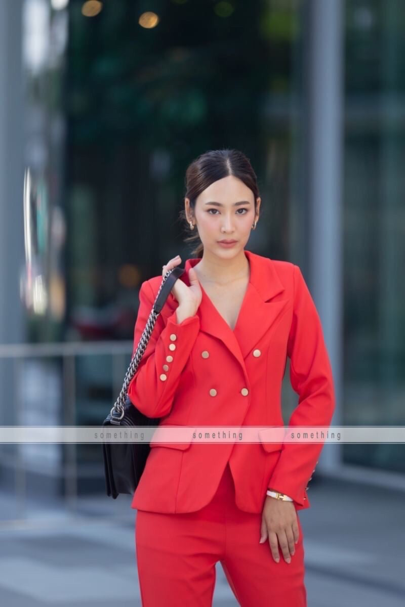 Formal Double Breasted Blazer With Pants