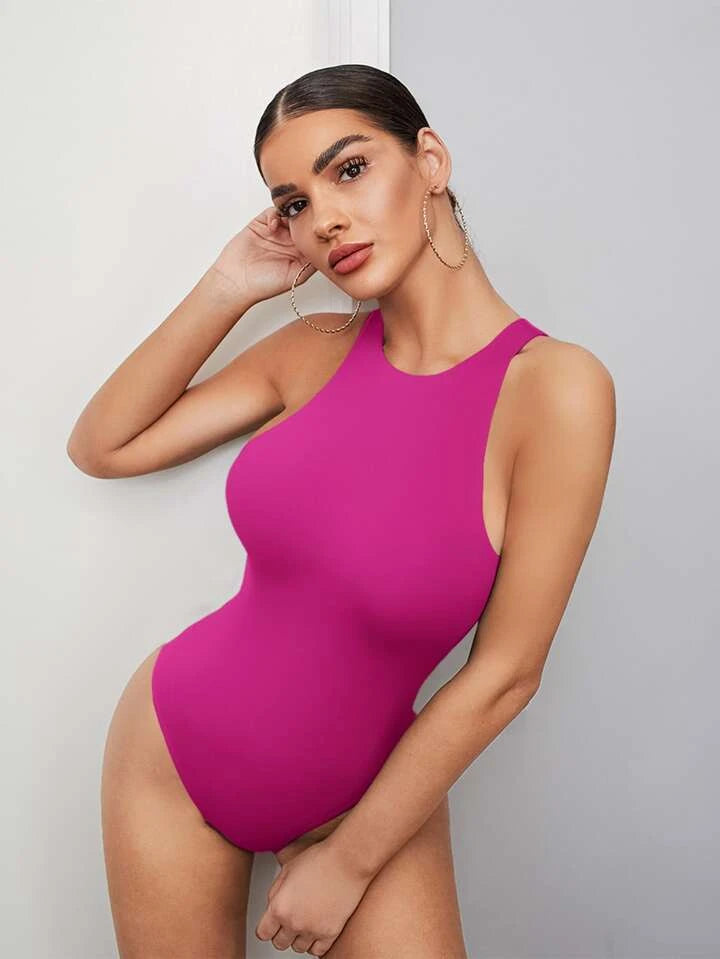 Magenta Double Layer Bodysuit