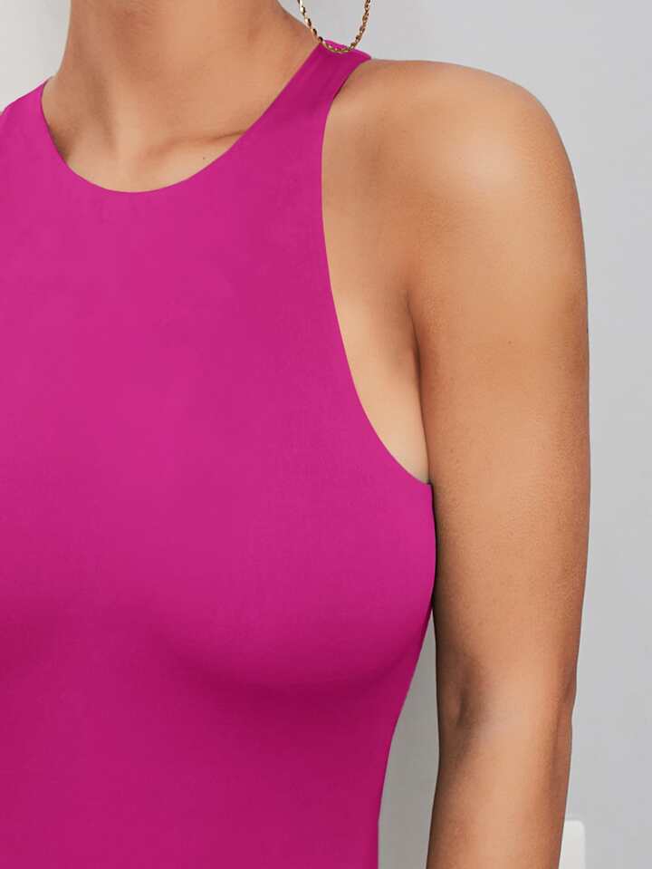 Magenta Double Layer Bodysuit