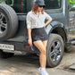 Combo Deal: Striped Shirt With Black Skorts