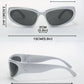 Y2K Silver Wrap Sunglasses