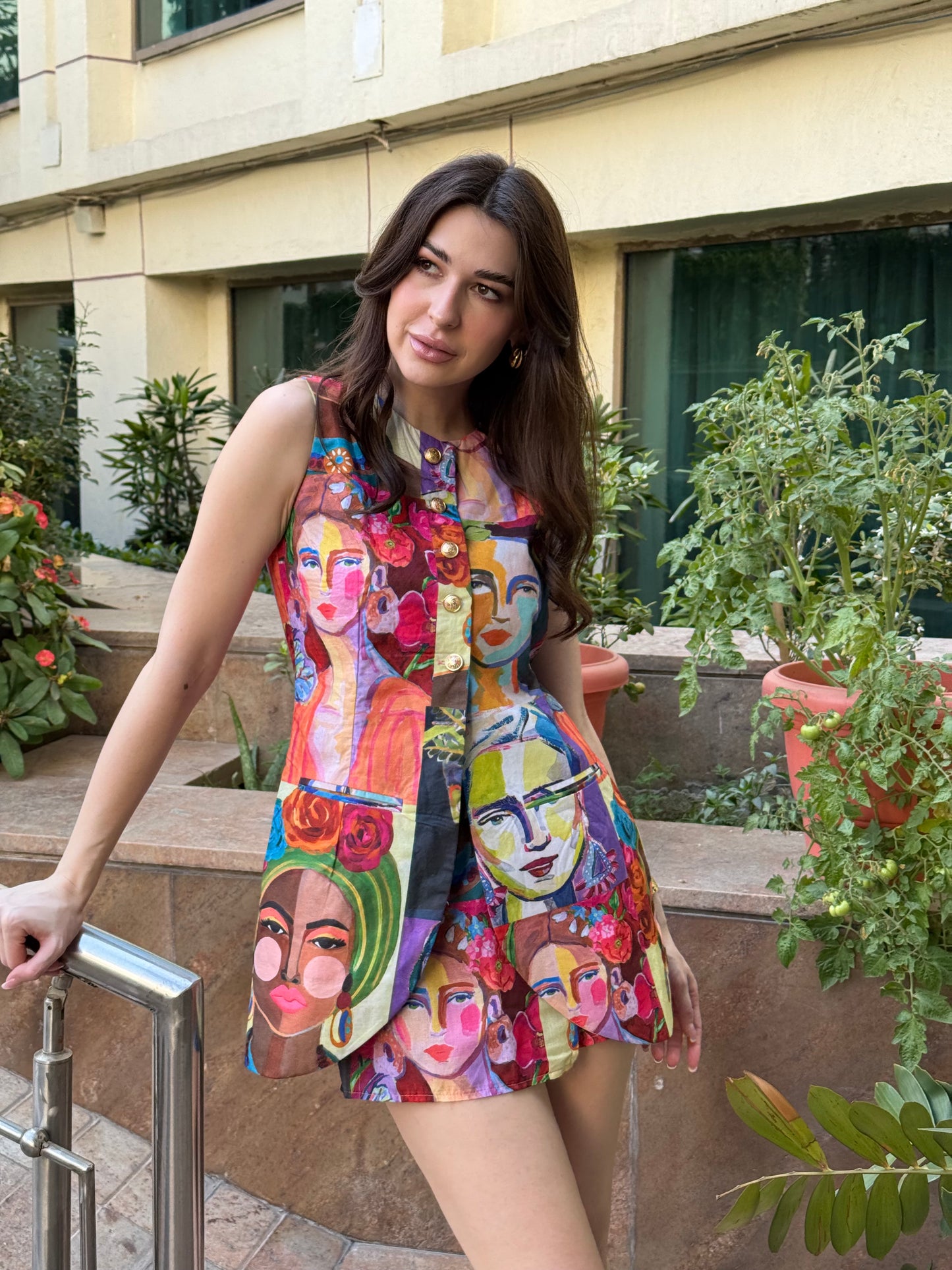 Funky Waistcoat With Skorts
