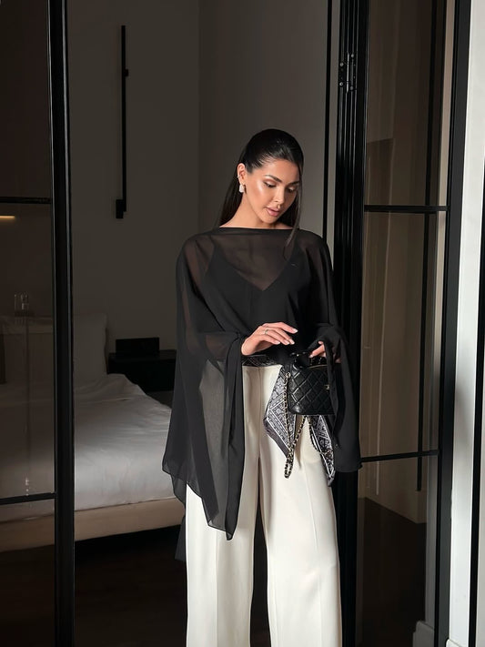 Georgette Cape Top