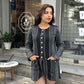 European Winter Coat With Muffler & Beret