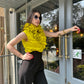 StyleAsh Flower Collar Sleeveless Shirt