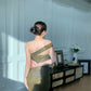 Shimmer Padded Fitted Tube Dress