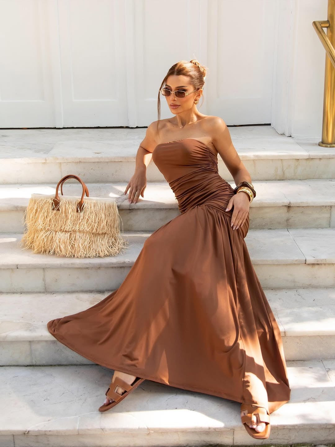 Cinderella Body-Hug Long Dress