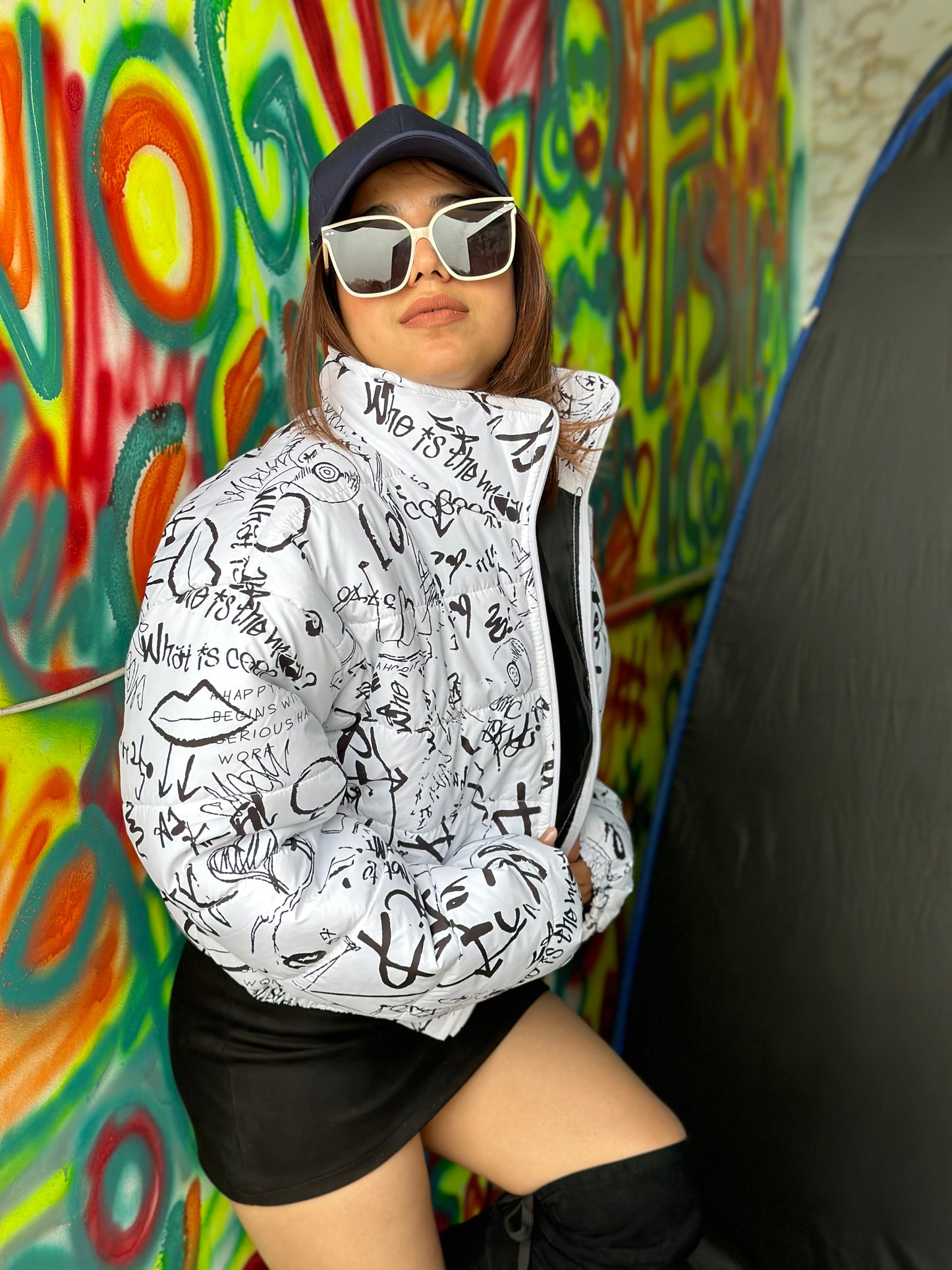 Printed Puffer jackets