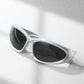 Y2K Silver Wrap Sunglasses