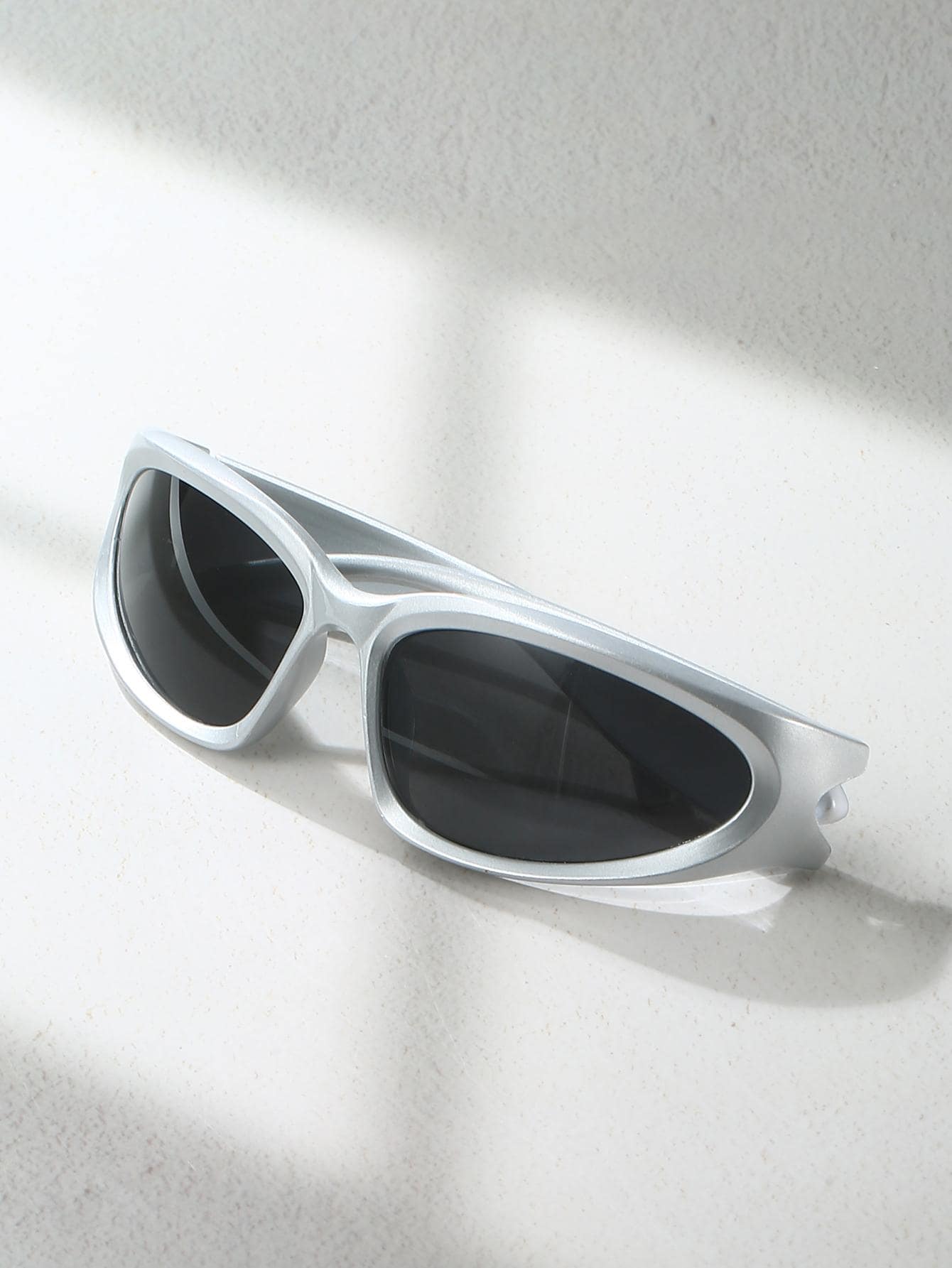 Y2K Silver Wrap Sunglasses