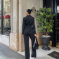 All Black Blazer Set