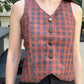 Checked Blazer With Waist Coat