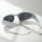Y2K Silver Wrap Sunglasses