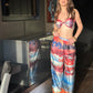 Beach Printed Satin Co-ordinates