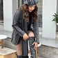 European Winter Coat With Muffler & Beret